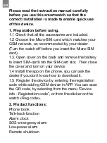 Preview for 2 page of Canyon Sammy CNE-KW21 Quick Manual