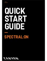 Canyon Spectral On Quick Start Manual preview