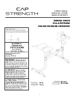 Предварительный просмотр 1 страницы Cap Strength FM-CS709 Owner'S Manual