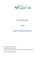 Cape Soft Time Clocks 3370 Quick Start Manual preview