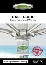 CAPE UMBRELLAS CLASSIC Care Manual preview