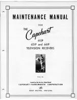 Предварительный просмотр 1 страницы Capehart 610P Maintenance Manual