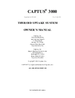 Capintec CAPTUS 3000 Owner'S Manual preview