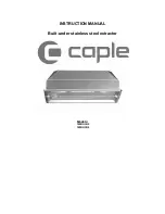 Caple 1MBUCH2 Instruction Manual предпросмотр