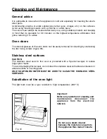 Preview for 29 page of Caple C 201 F/B Instruction Manual