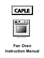 Caple C 205 F Instruction Manual preview