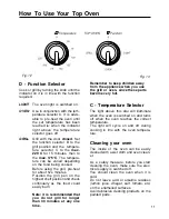 Preview for 11 page of Caple C 301 F/B Instruction Manual