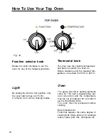 Preview for 18 page of Caple C 301 F/B Instruction Manual