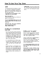 Preview for 19 page of Caple C 301 F/B Instruction Manual