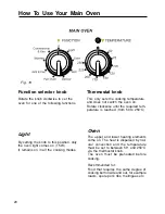 Preview for 20 page of Caple C 301 F/B Instruction Manual