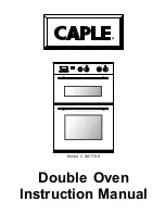 Preview for 1 page of Caple C 305 F/SS Instruction Manual