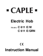 Caple C 611 E/GRN Instruction Manual preview