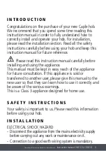 Предварительный просмотр 3 страницы Caple C1081G Instruction Manual