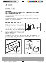 Preview for 12 page of Caple C2105GM Manual