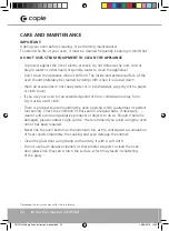 Preview for 22 page of Caple C2105GM Manual