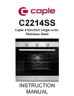 Caple C2214SS Instruction Manual preview