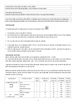 Preview for 12 page of Caple C2217SS Instruction Manual