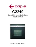 Caple C2219 Instruction Manual preview