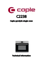 Preview for 1 page of Caple C2238 Technical Information