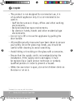 Preview for 6 page of Caple C2401GM Instruction Manual