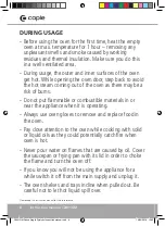 Preview for 8 page of Caple C2401GM Instruction Manual