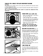 Preview for 34 page of Caple C240SS Instructions For Use Manual