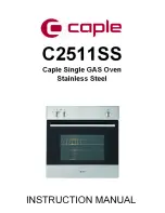 Preview for 1 page of Caple C2511S Instruction Manual