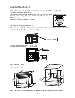 Preview for 14 page of Caple C2512 Instruction Manual