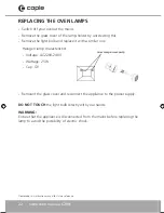 Preview for 22 page of Caple C2901 Instruction Manual