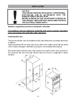 Preview for 16 page of Caple C3240SS Installation And Operating Instructions Manual