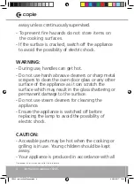 Preview for 4 page of Caple C3245 Instruction Manual