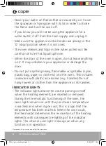 Preview for 8 page of Caple C3245 Instruction Manual