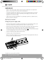 Preview for 14 page of Caple C3245 Instruction Manual