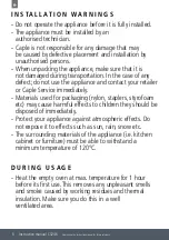 Preview for 6 page of Caple C3246 Instruction Manual