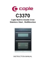 Caple C3370 Instruction Manual preview