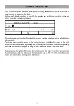 Preview for 4 page of Caple C402SS Installation And Operating Instructions Manual