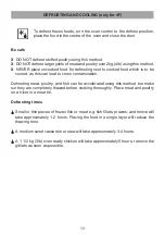 Preview for 12 page of Caple C402SS Installation And Operating Instructions Manual