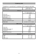 Preview for 22 page of Caple C402SS Installation And Operating Instructions Manual