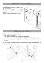 Preview for 23 page of Caple C402SS Installation And Operating Instructions Manual