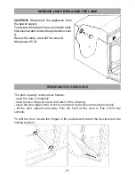 Preview for 23 page of Caple C4240SS Installation And Operating Instructions Manual