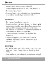 Preview for 4 page of Caple C4245 Instruction Manual