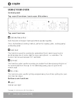 Preview for 16 page of Caple C4245 Instruction Manual