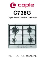 Caple C738G Instruction Manual preview