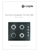 Preview for 1 page of Caple C742G Instruction Manual