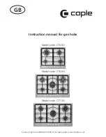 Caple C748G Instruction Manual preview