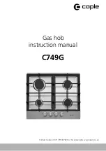 Caple C749G Instruction Manual preview