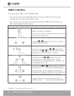 Preview for 16 page of Caple C815C Instruction Manual