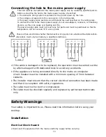 Preview for 18 page of Caple C850I Instruction Manual