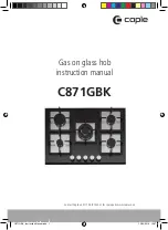 Caple C871GBK Instruction Manual preview