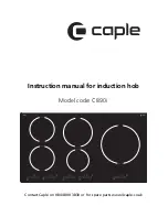 Caple C890i Instruction Manual preview